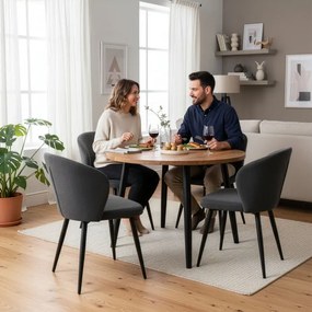 Jedálenská stolička KROSBY antracitová