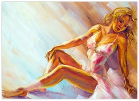 Sklenený obraz - Tanečnica (70x50 cm)