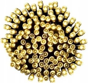 BERGE LED vianočná reťaz - 180LED - 18M - IP20 - 8 funkcií -teplá biela