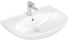 VILLEROY &amp; BOCH O.novo závesné umývadlo s otvorom, s prepadom, 650 x 480 mm, biela alpská, 4A406501