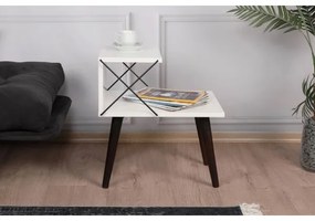 Nočný stolík CROSS 55x50 cm biela