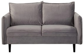 Sivá zamatová pohovka 138 cm Juli – Ropez