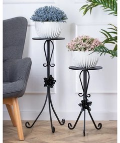 Stojan na kvety 55x33 cm čierna
