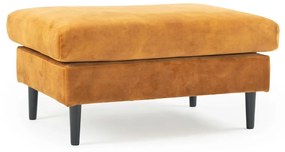 Žltá zamatová podnožka Adagio - Scandic