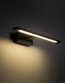 Nástenné svietidlo nad zrkadlo Gallery Led Black 12W