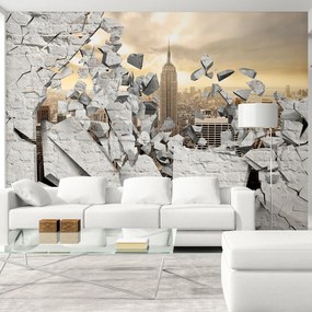 Artgeist Fototapeta - NY - City behind the Wall Veľkosť: 200x140, Verzia: Premium