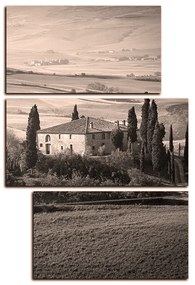 Obraz na plátne - Talianská venkovská krajina - obdĺžnik 7156QC (105x70 cm)