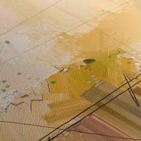 Obraz - Abstrakcia, olejomaľba (120x50 cm)