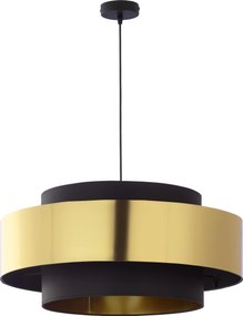 TK-LIGHTING Závesné moderné osvetlenie CALISTO, 1xE27, 60W, 60cm, okrúhle, čiernozlaté