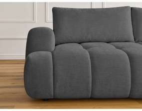 Tmavosivá rozkladacia/s úložným priestorom pohovka 251 cm Fuji – Bobochic Paris