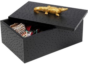 Crocodile set 2 dekoračných boxov čierny