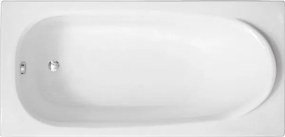Polimat Akrylátová obdĺžniková vaňa Medium 160x75 (170x75, 190x80) POLIMAT-Farba: Biela, POLIMAT-Rozmery: 170x75
