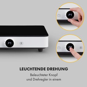 Klarstein FutureChef, indukčná varná doska, 3000 W, 2 zóny