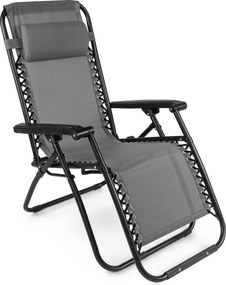 TRENDIE Záhradné ležadlo sivé