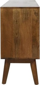 Drevená komoda Espita so šuplíkmi a dvierkami - 152*40*80cm