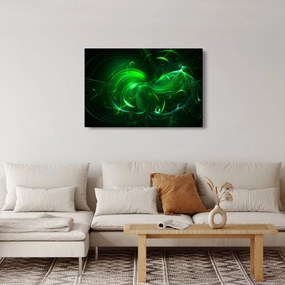 Obraz - zelená abstrakcia (90x60 cm)