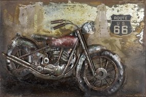 Kovový obraz ART 60x40cm Motorka G140318C