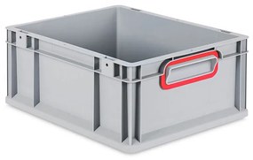 Sada 10 kusov - Eurobox Next Gen 2.0 - Stohovateľná nádoba s uzavretými rukoväťami - Červená - 400 x 300 x 170 mm