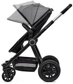 Kombinovaný kočík 3v1 Kinderkraft Veo - grey