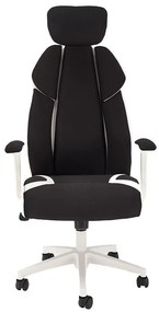 Otočné kreslo Chrono čierna/biela