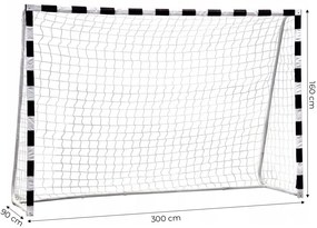 Futbalová bránka so sieťou, 300x160cm, ECOTOYS