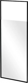 Besco Sprchový kút Walk-In ICON BLACK 100 (110x 120), výška 200 cm - bez vaničky BESCO-Rozmery: šírka: 100