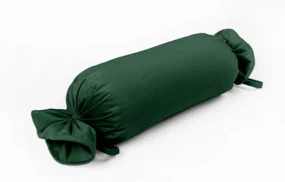 Biante Zamatový vankúš valec bonbon Velvet Prémium SVP-012 Zelený 15x40 cm