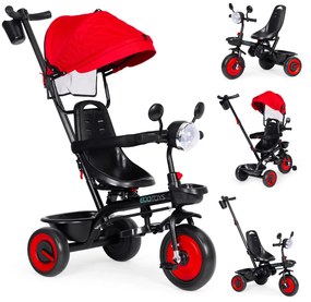 ECOTOYS Detská trojkolka 3v1, Red