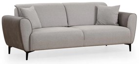 Třímístná rozkládací pohovka Aren 215 cm šedá