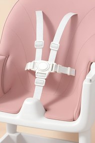 Stolička na kŕmenie KDK03 4v1 ružová + košík a kolieska ZDARMA