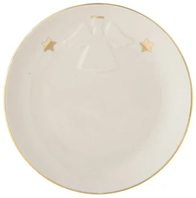 Bloomingville Kameninový tanier Starry White 16 cm