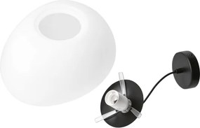 BRILAGI - Luster na lanku PEBBLES 1xE27/40W/230V pr. 25 cm čierna