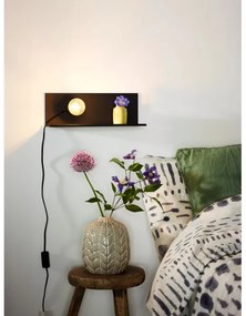 Lucide 06218/01/30 - Nástenné svietidlo SEBO 1xE27/40W/230V čierna