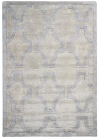 Viskózový koberec 160 x 230 cm béžová/sivá GWANI Beliani
