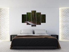 Obraz - Medzi bambusy (150x105 cm)