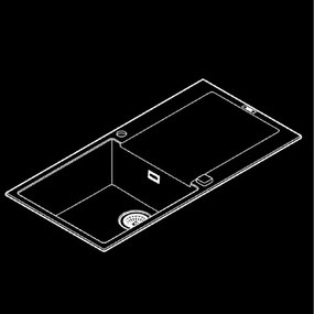 GROHE 31645AP0 - Drez K500 1000 × 500 mm kameň/čierna