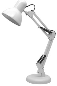 Stolná lampa Nexa, 1x biele kovové tienidlo, w