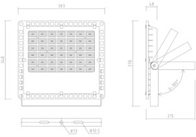 APLED - LED Vonkajší reflektor PRO LED/150W/230V IP66 15000lm 6000K