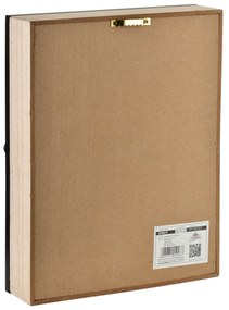 Skříňka na klíče STACY Bloom 26x20 cm černá/hnědá