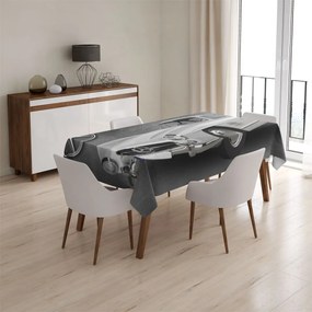 Sablio Obrus Mercedes-Benz 300 SL Sivé pozadie - 130x130 cm