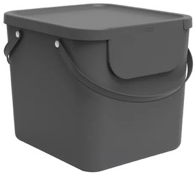 XL - Odpadkový koš na tříděný odpad ALBULA nebo jako koš na prádlo, 40l - antracit