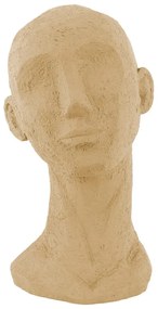 Pieskovohnedá dekoratívna soška PT LIVING Face Art, výška 28,4 cm
