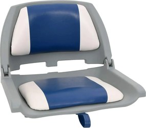 2-dielna skladacia súprava sedadiel do člna modro-biely vankúš