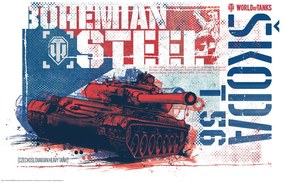 Plagát, Obraz - World of Tanks - Bohemian Steel