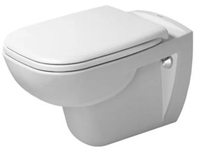 DURAVIT D-Code závesné WC Rimless s hlbokým splachovaním, 355 x 545 mm, biela + sedátko so sklápacou automatikou (SoftClose), 45700900A1