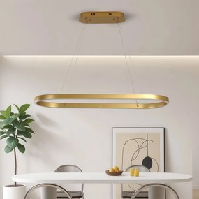 Brilagi - LED luster na lanku PONDIE LED/44W/230V 80x30 cm zlatý