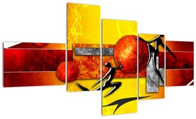 Moderný obraz - gymnasti