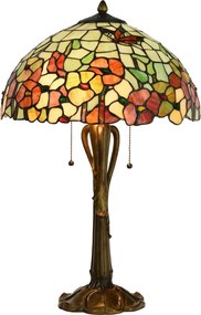 Stolná lampa Tiffany Esmée - Ø 40 * 63 cm E27 / 2 * 60W