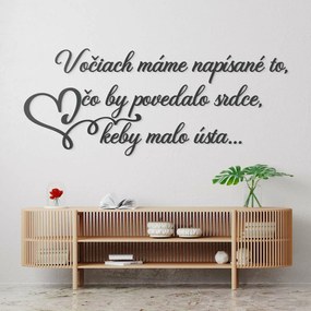 DUBLEZ | Drevený citát o láske na stenu - Srdce