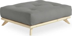 Podnožka so sivým poťahom Karup Design Senza Natural/Grey